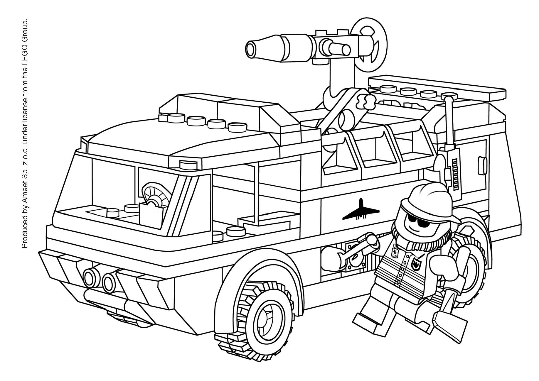 Firetruck #135785 (Transportation) – Printable coloring pages