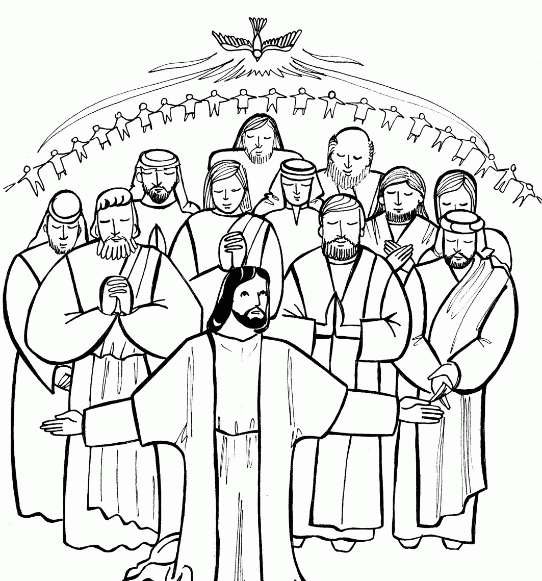 All Saints Day Coloring Page Free Printable