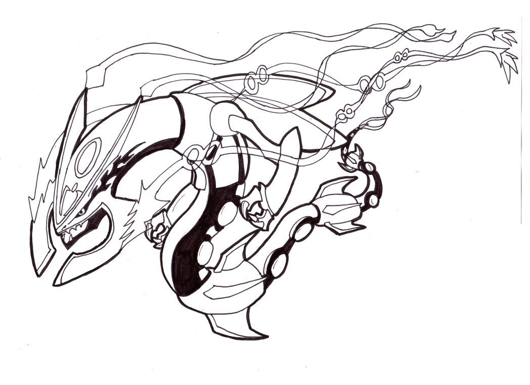 Rayquaza Coloring Pages - Coloring Page