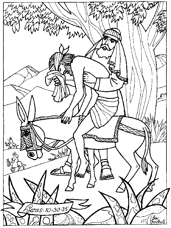 Download New Testament-The Good Samaritan Coloring Pages - Coloring Home