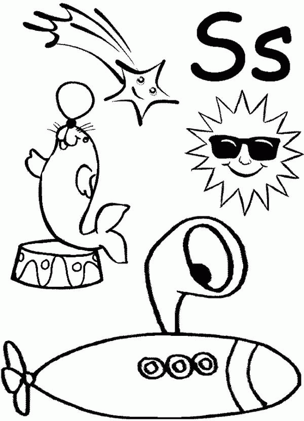 Letter S Coloring Page - Coloring Page