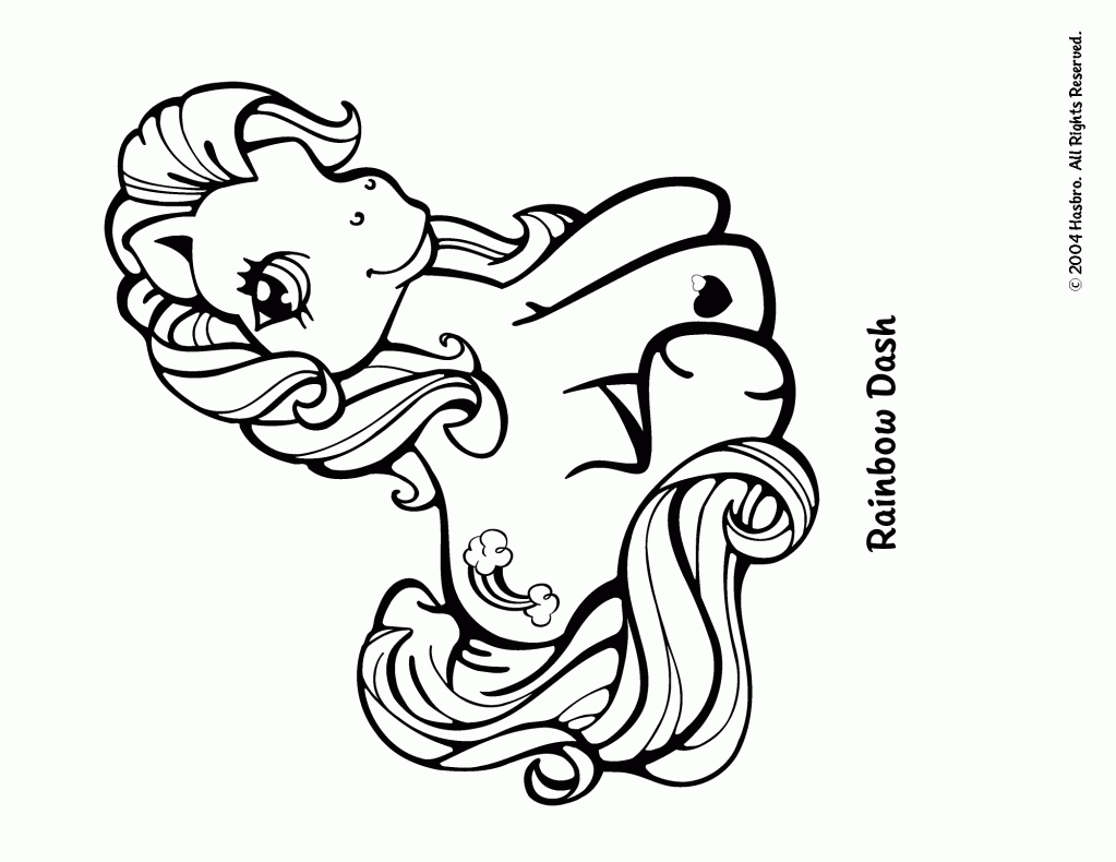 Rainbow Dash S - Coloring Pages for Kids and for Adults