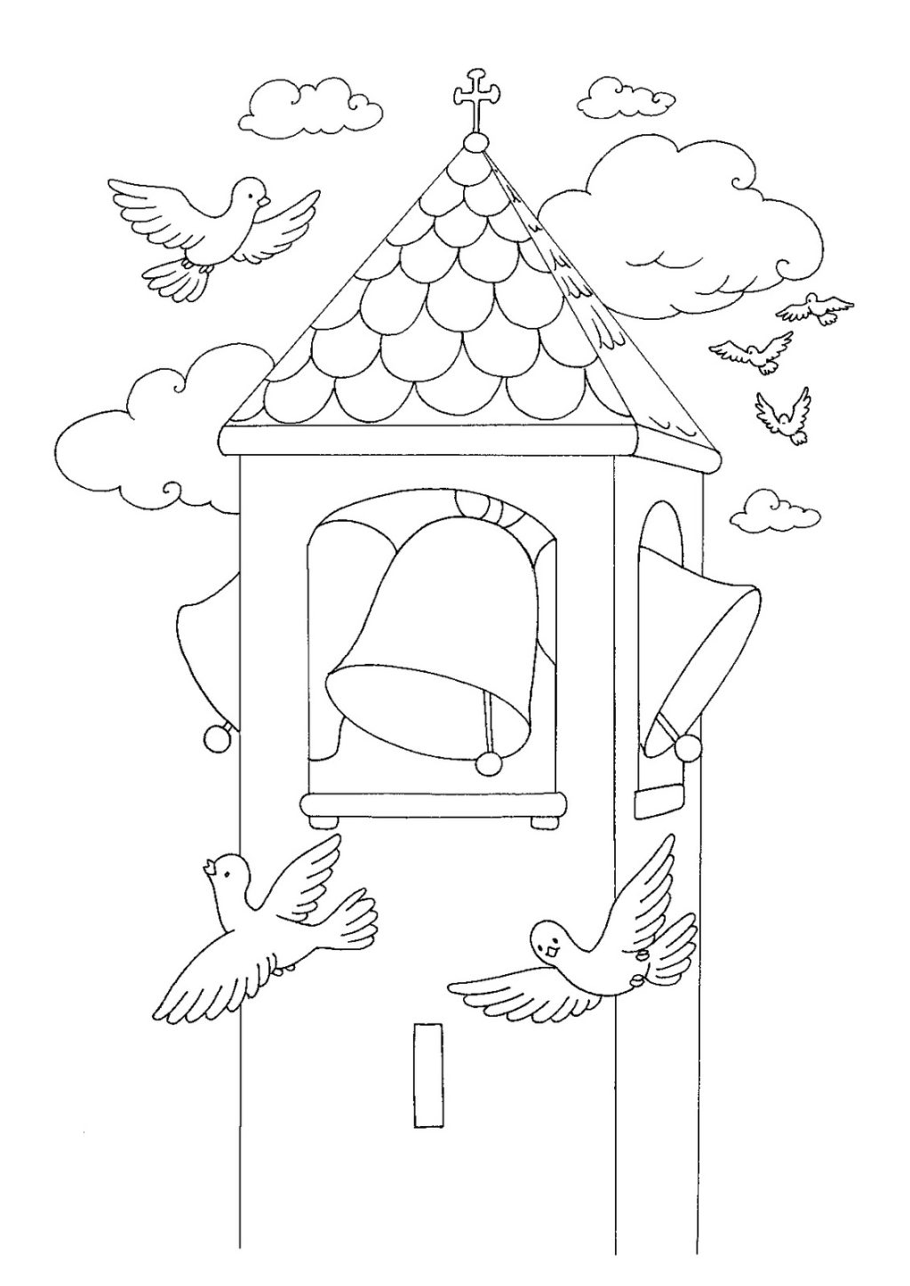 Download Worksheet Drawing Church Colouring Doll Pictures Religious Coloring Pages Kids Images Christian Disney Children Going
