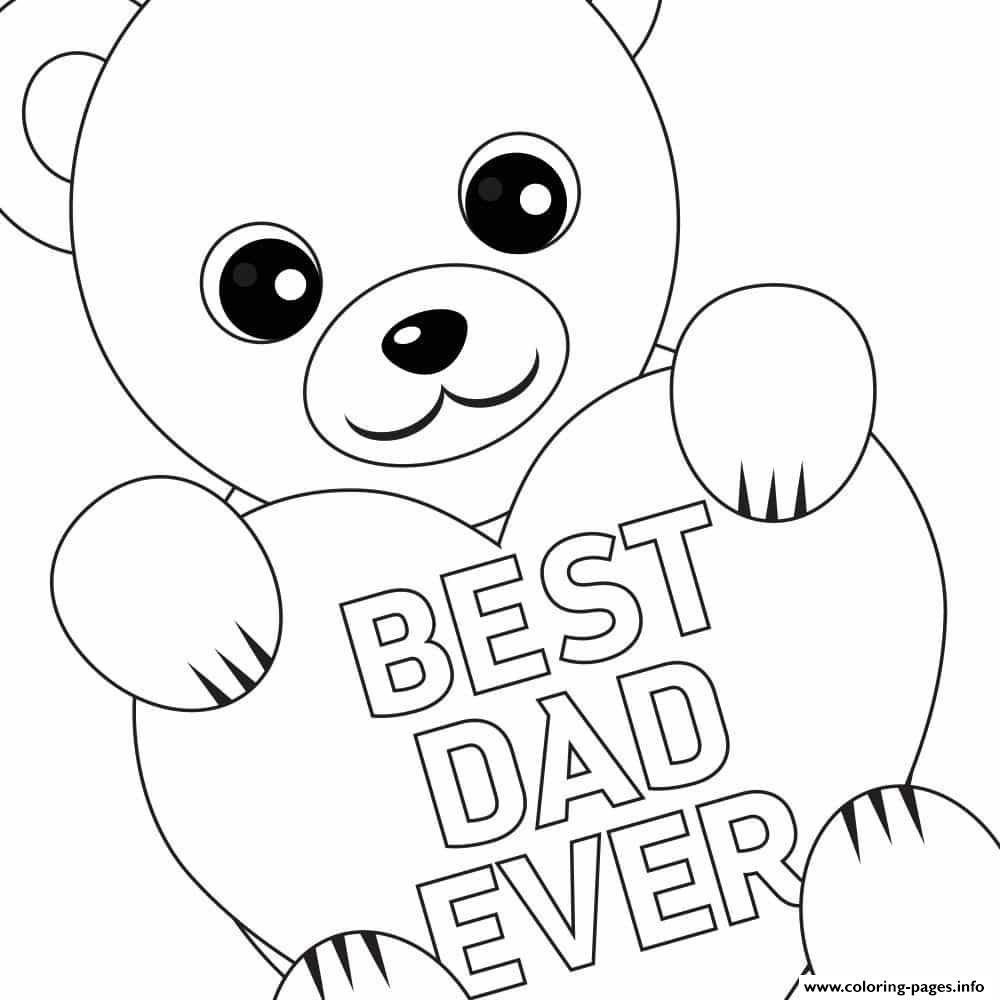 Free Fathers Day Printable Best Dad Coloring Pages Printable