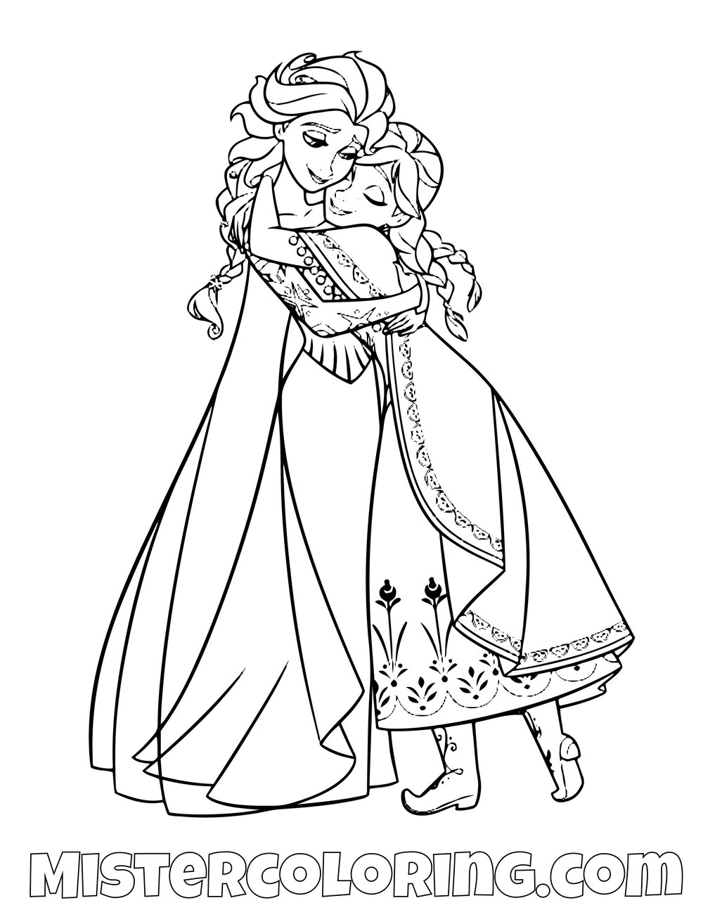 Coloring Pages Coloring Pages Fantastic Elsa And Anna Haramiran Queenncess Hugging Frozen For Kids Compressor Gamesntable Princess Anna Coloring Pages Mommaonamissioninc Coloring Home