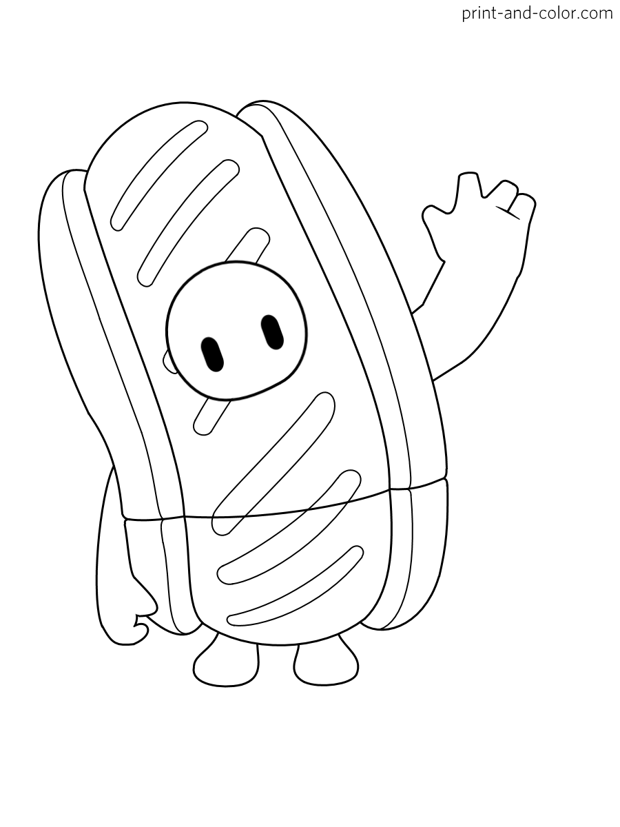 Fall Guys Coloring Pages | Print Andprint-and-color.com - Coloring Home