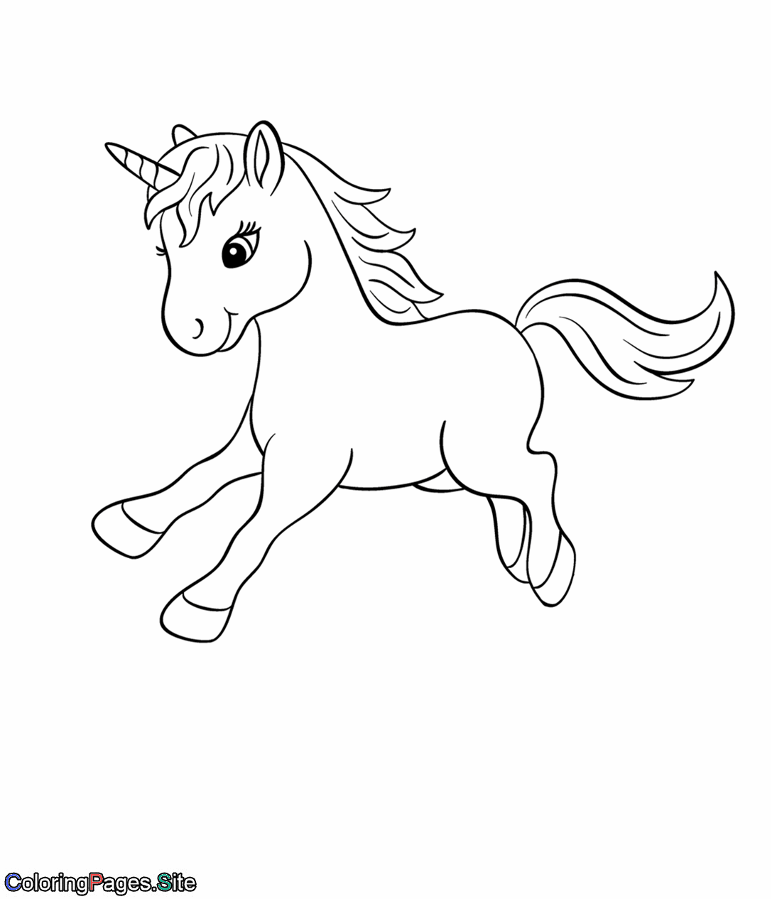 Coloring  Baby Unicorn Coloring Page Pages Cute Fantastic Of ...