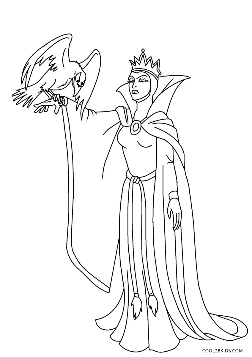 Evil Queen Coloring Pages   Coloring Home
