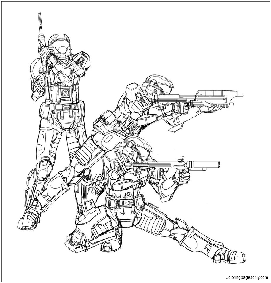 Halo 5 Coloring Pages - Coloring Home