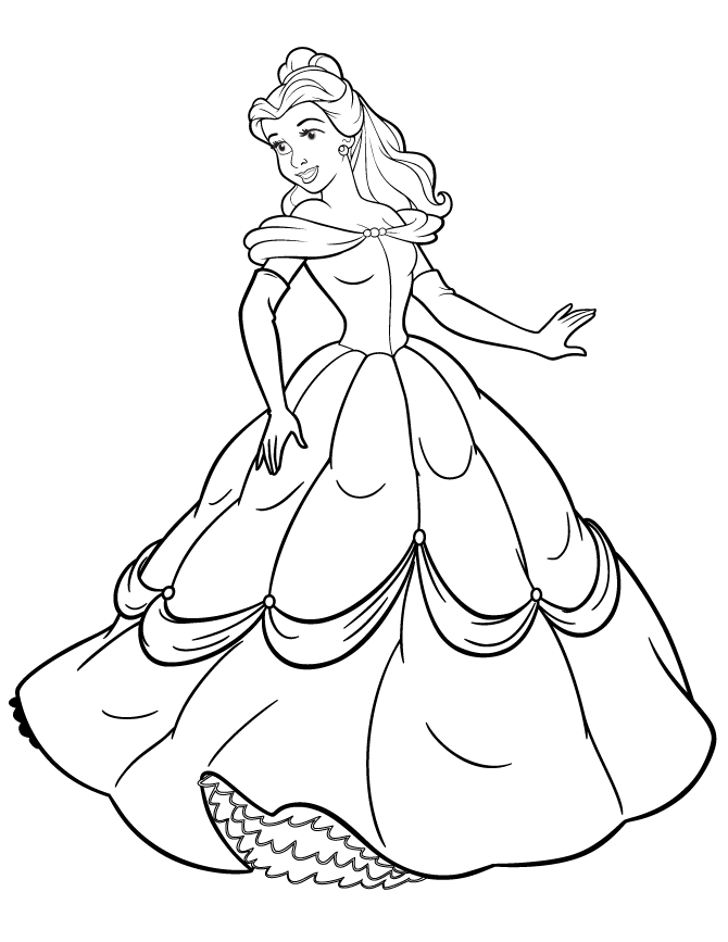 Printable Disney Princess Coloring Pages Coloring Home