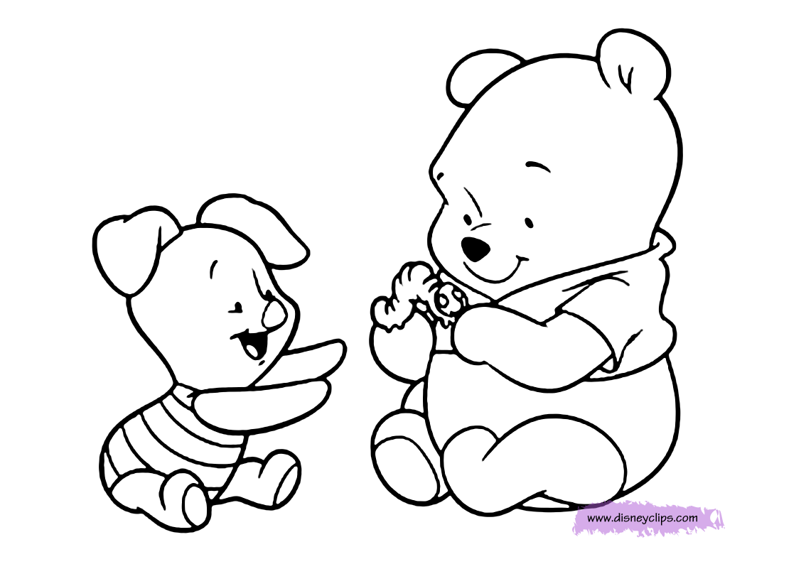 Printable Coloring Pages For Kids Baby Pig Colors adult