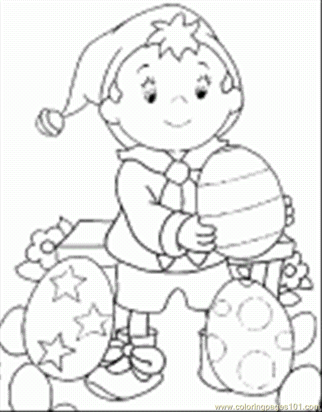 Noddy And Eggs Coloring Page - Free Noddy Coloring Pages ...