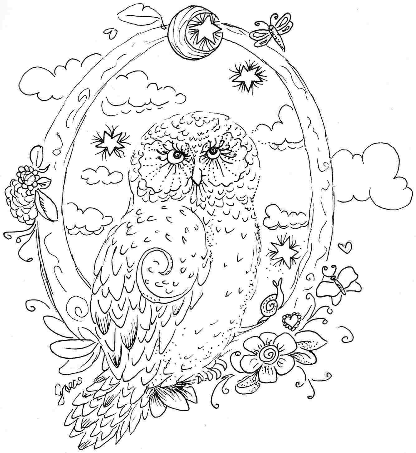 Marvelous Printable Coloring Pages Of Owls #7 - Free Printable ...