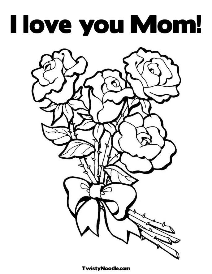 I Love You Mom And Dad Coloring Pages