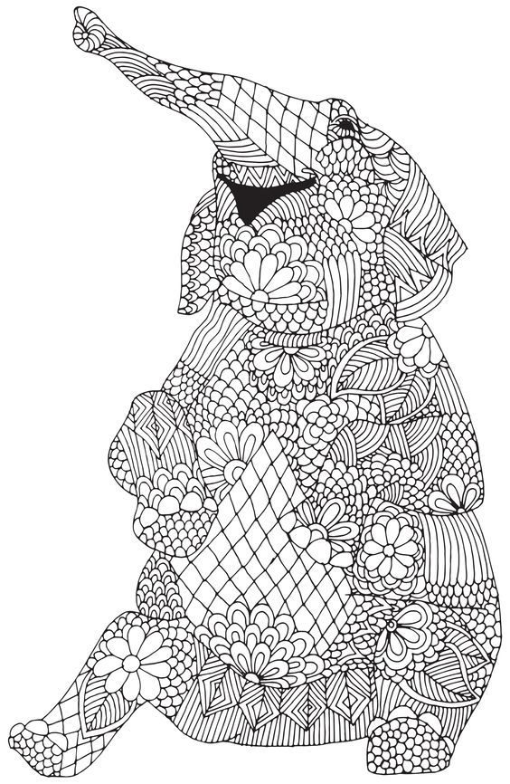 Detailed Animal Coloring Pages For Adults - Coloring Home
