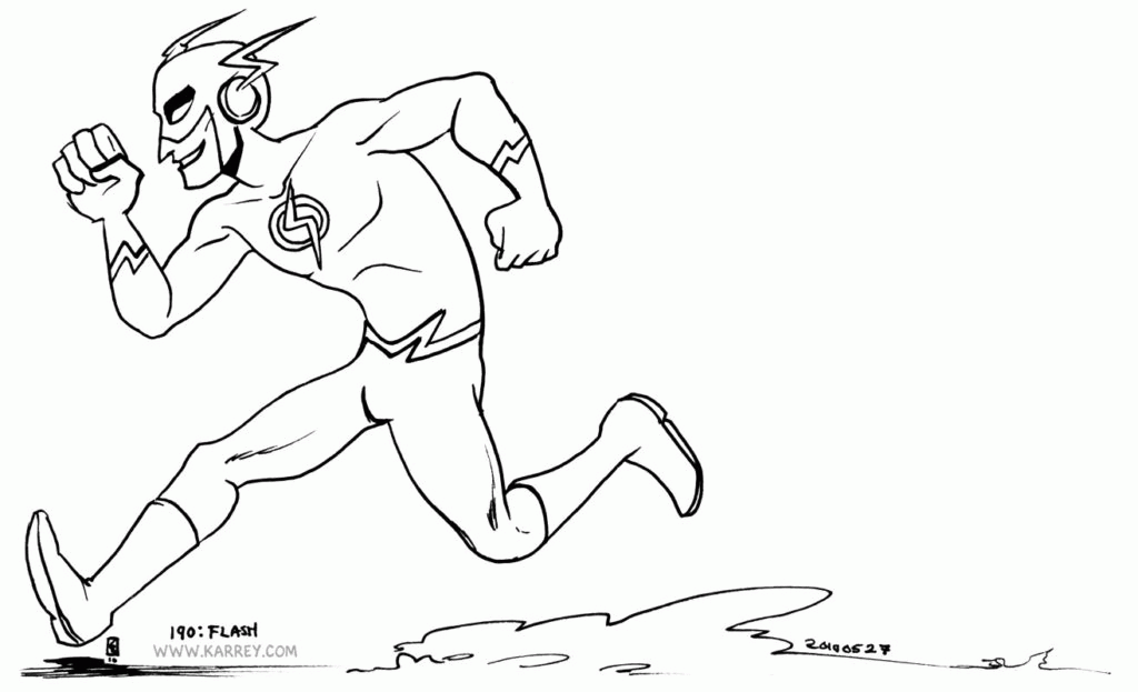 Coloring Pages Of The Flash - High Quality Coloring Pages