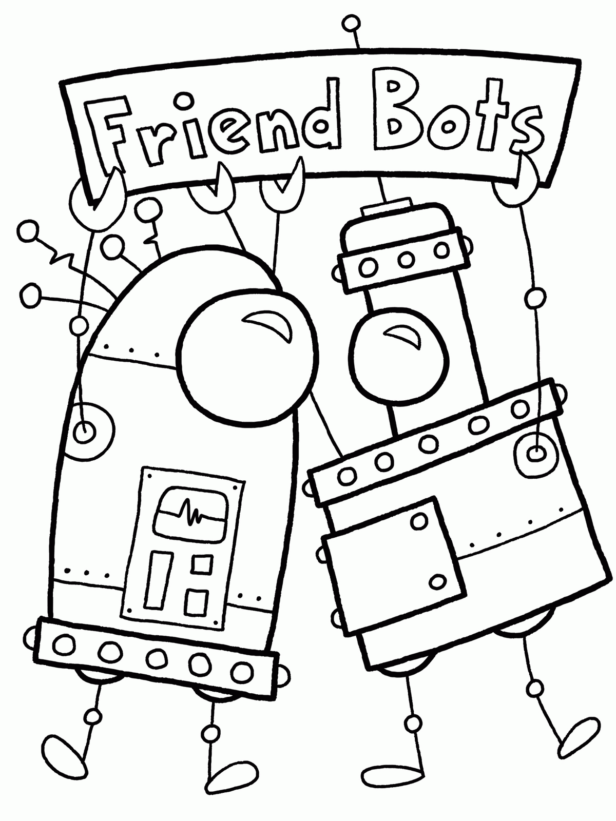 Printable Robot Coloring Pages | Free Coloring Pages