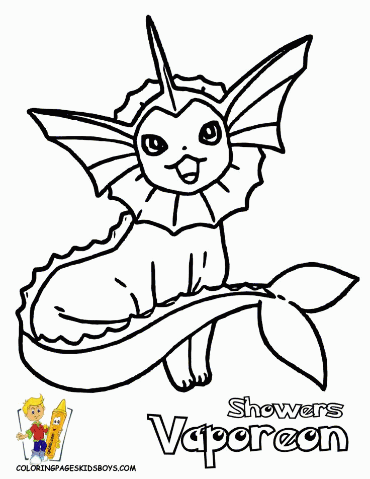 Pokemon Printable Coloring Pages Eevee - Coloring Page