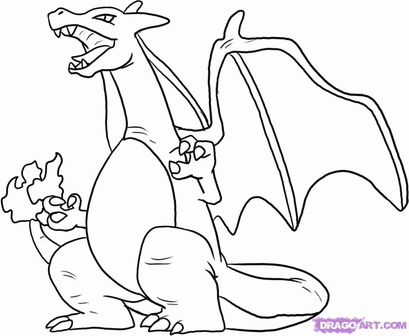 Charizard Coloring Page - Coloring Pages for Kids and for Adults