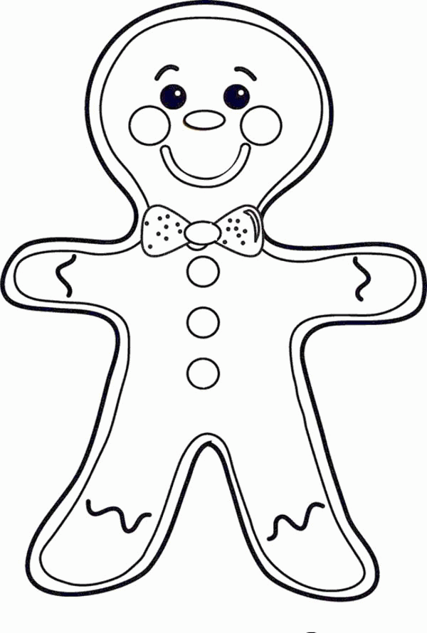 Ginger Man Coloring Page - Coloring Home