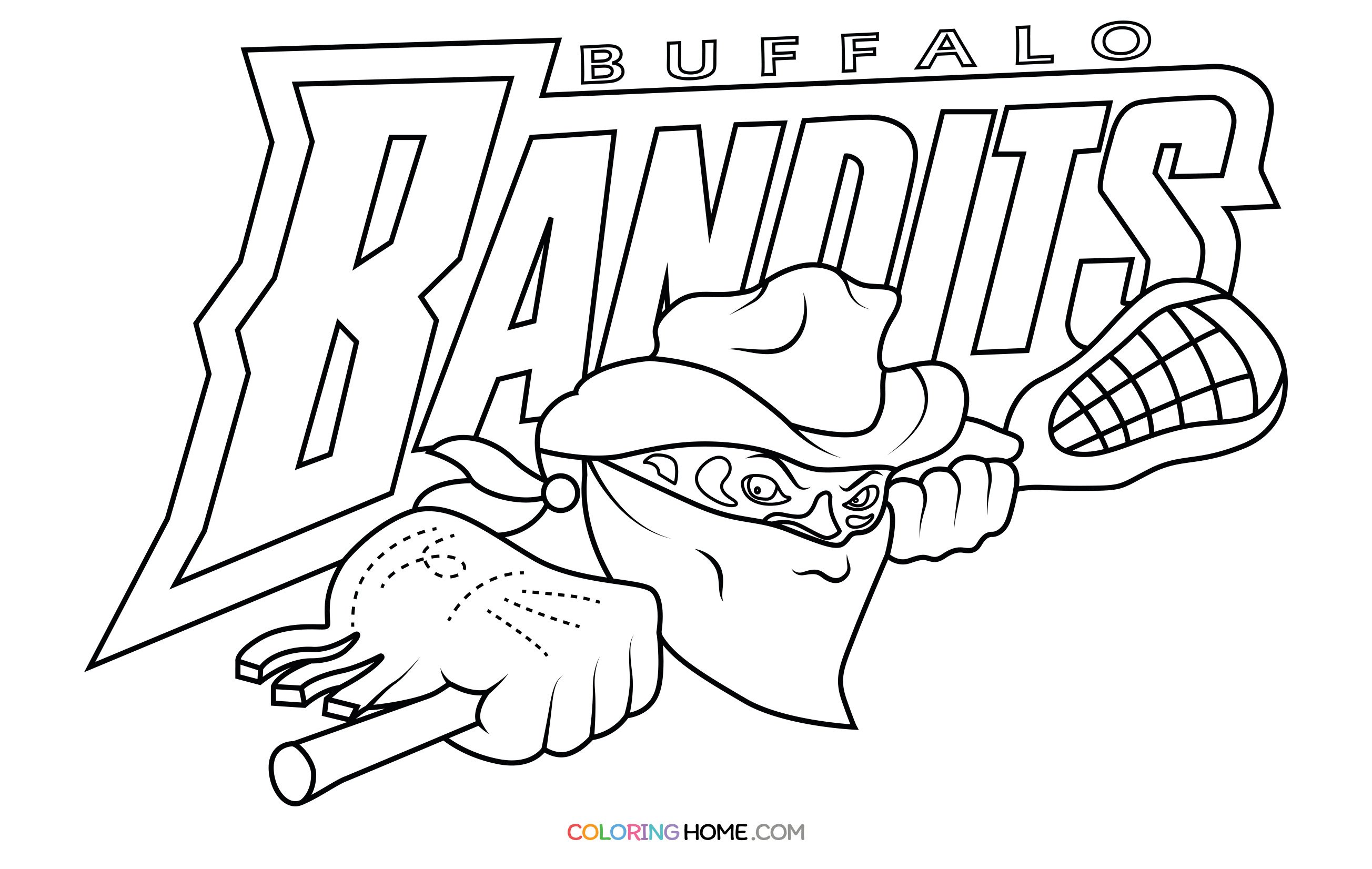 Buffalo Bandits coloring page