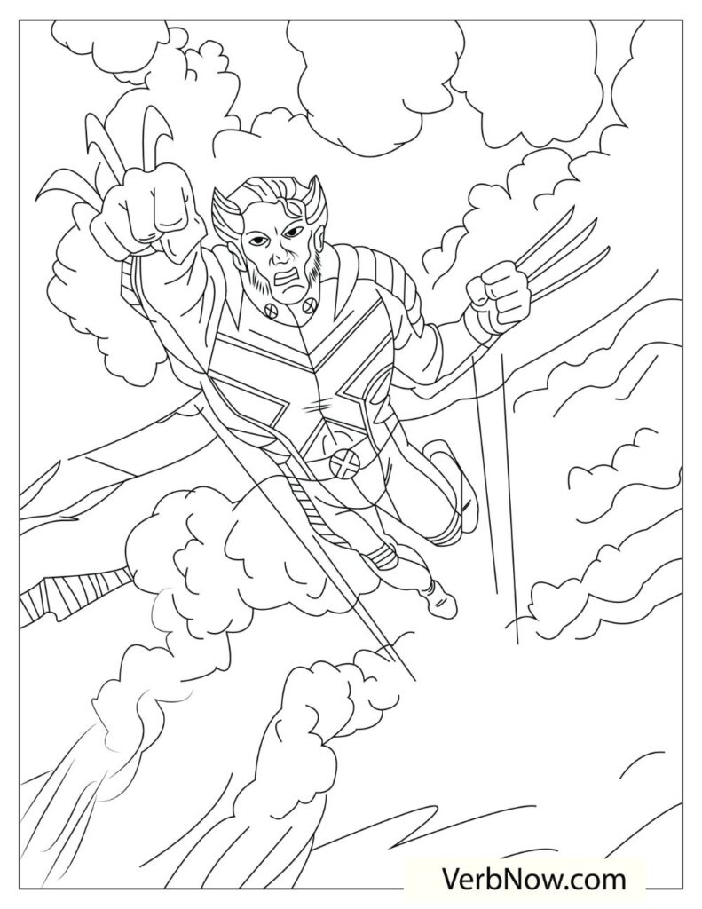 Free WOLVERINE Coloring Pages for Download (Printable PDF)