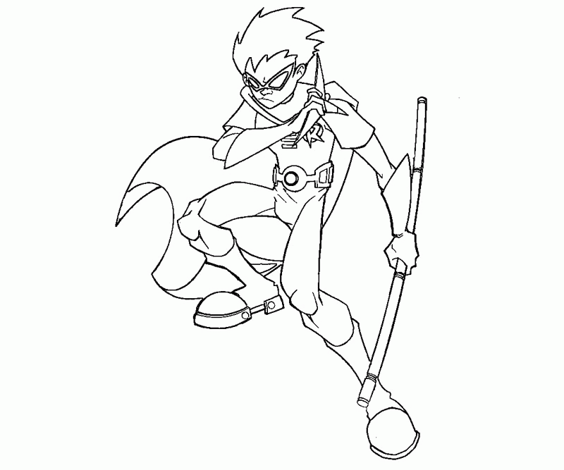 11 Pics of Teen Titans Robin Coloring Pages - Teen Titans Go Robin ...