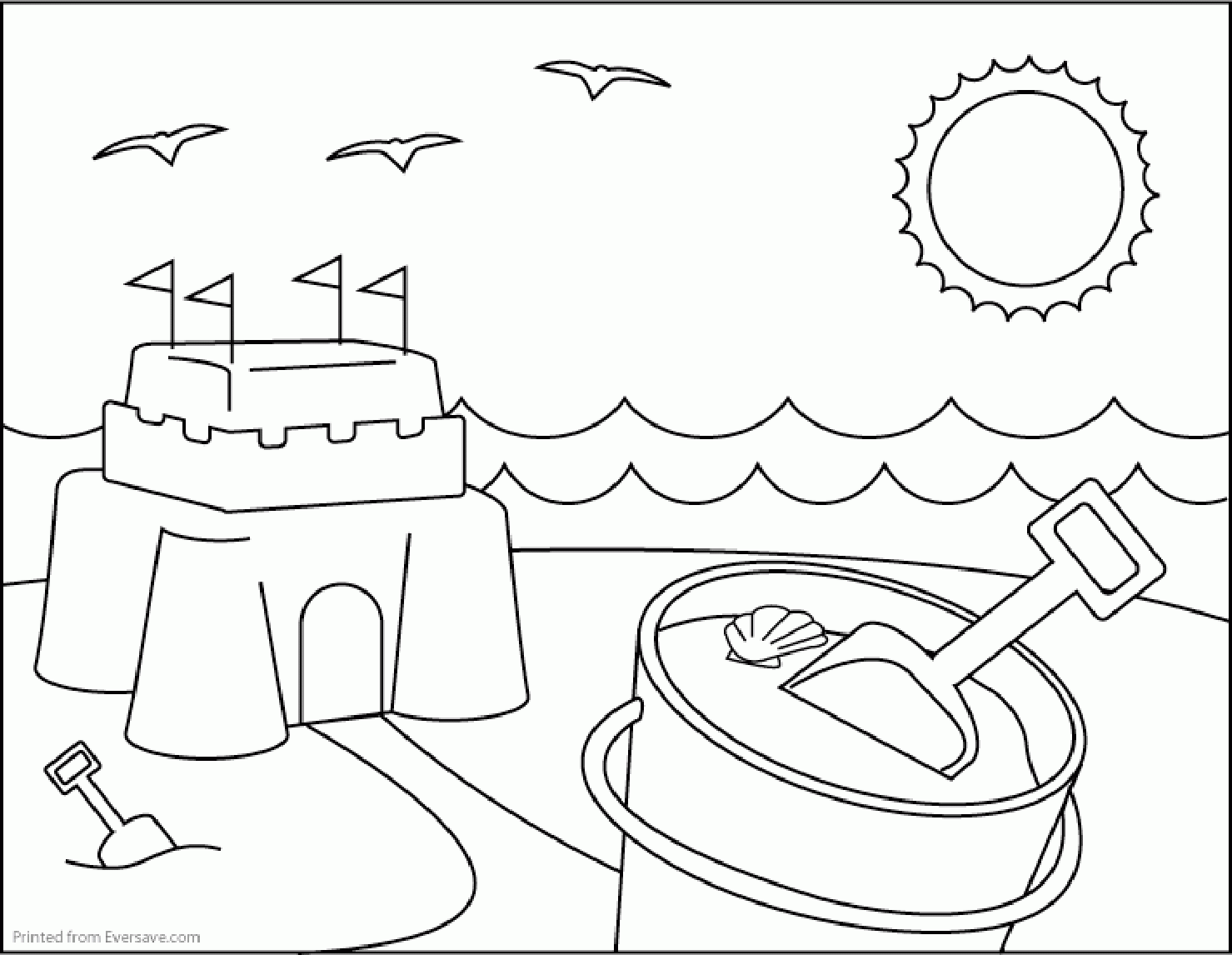 summer coloring pages for preschool - Free coloring pages