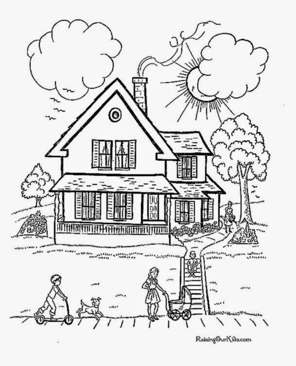 front porch colouring pages - Google Search | Bible coloring pages, Coloring  pages, House colouring pages