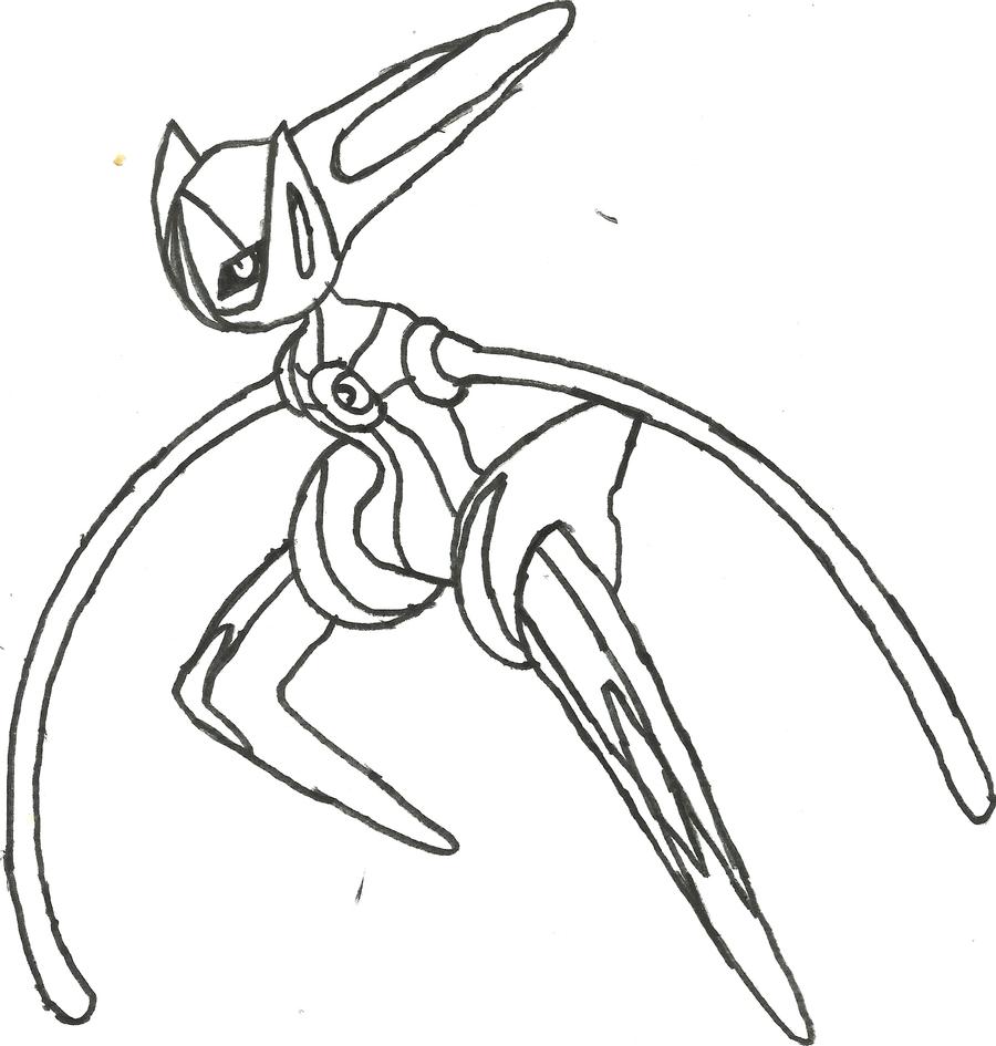 Deoxys coloring pages