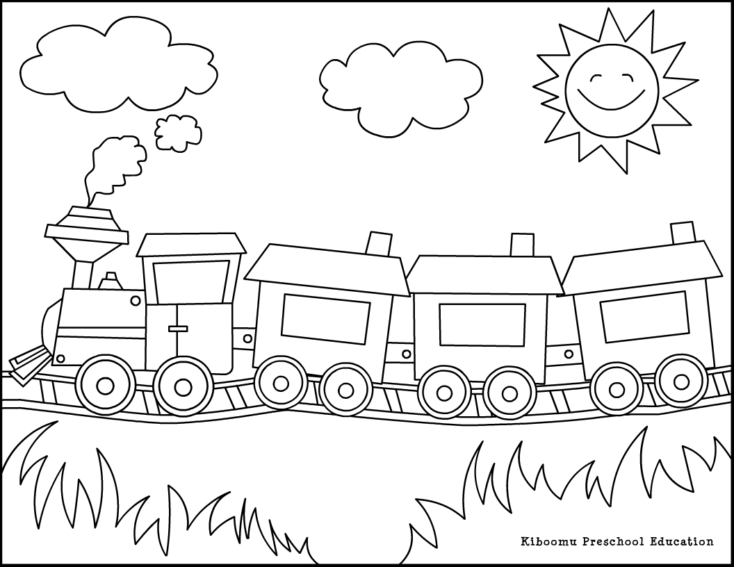 PTS-4000 | Kindergarten coloring pages, Train coloring pages, Preschool coloring  pages
