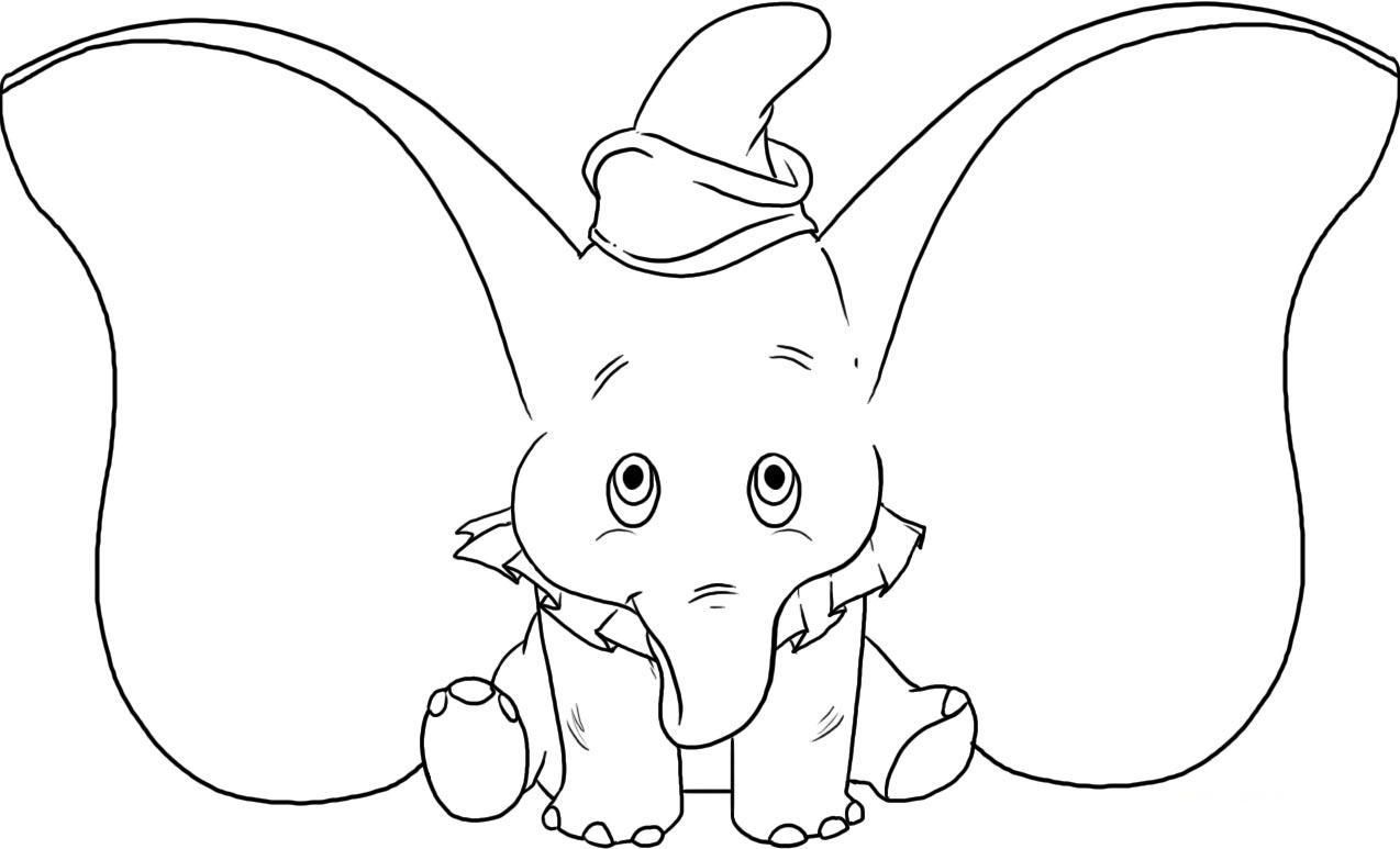 Big Ears Dumbo Cartoon Coloring Pages | Cartoon Coloring Pages Of ... -  Coloring Home