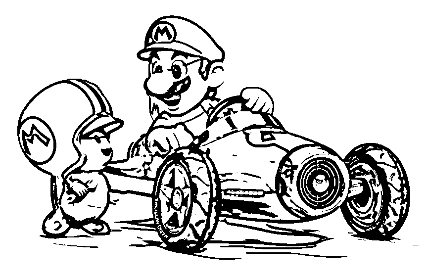 Mario Kart 8 Coloring Pages - Coloring Home
