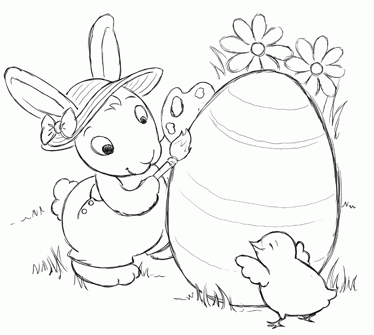 Pin Printable Bunny Coloring Pages For Free