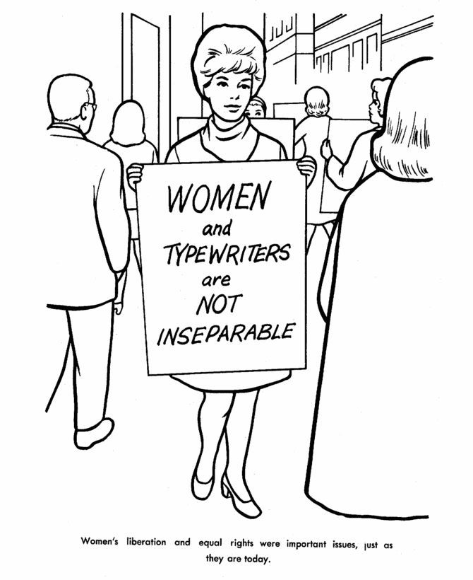 Feminist Coloring Pages | People Power Coloring Pages | Pinterest ...