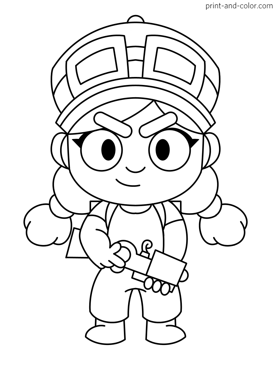 Brawl Stars Coloring Pages Coloring Home - brawl stars colour creator