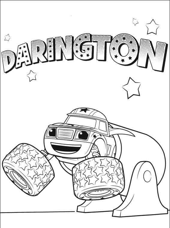 Darington Blaze And The Monster Machines Coloring Pages ...