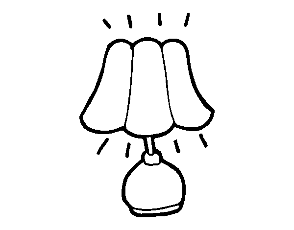 Bedside lamp coloring page - Coloringcrew.com
