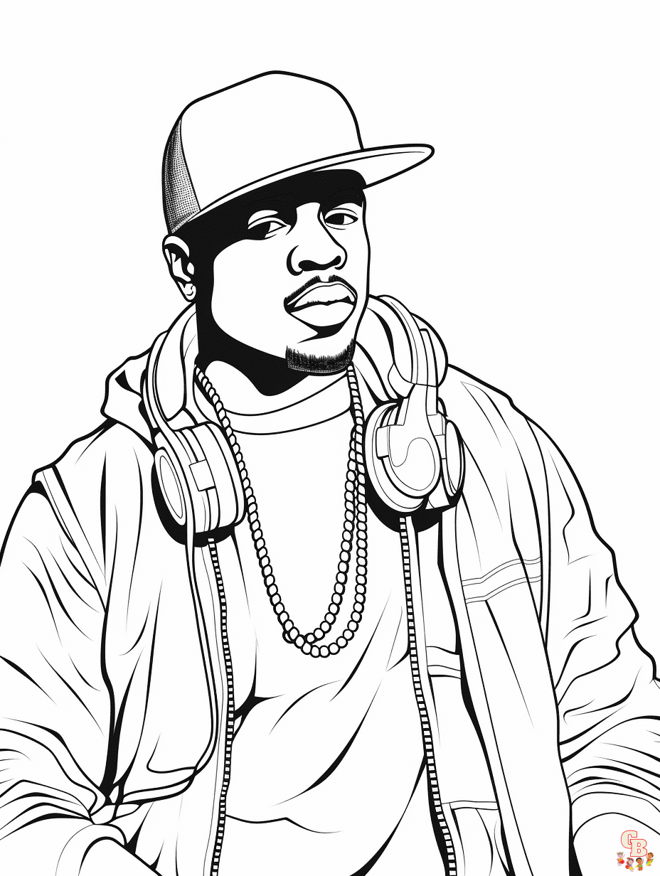 Printable Rapper Coloring Pages Free For Kids And Adults