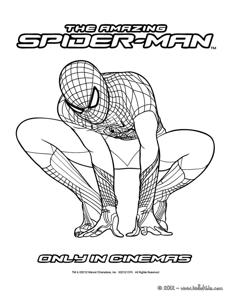 Amazing Spiderman coloring page. A nice ...