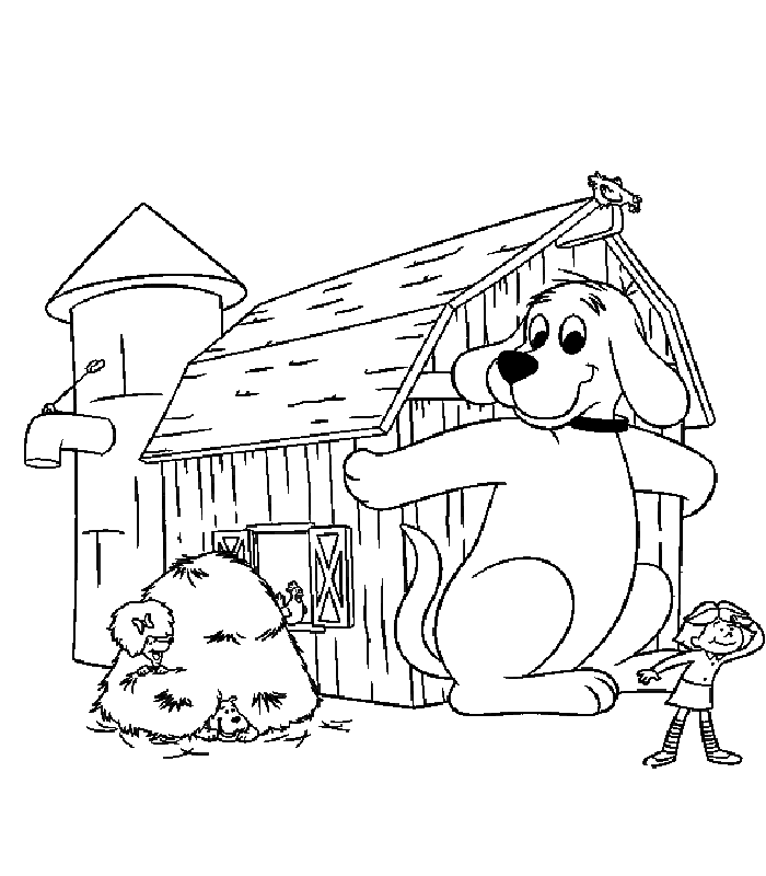 Clifford The Big Red Dog coloring page - free printable coloring pages on  coloori.com