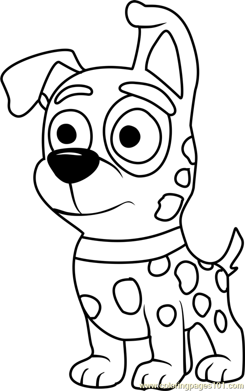 Pound Puppies Patches Coloring Page for Kids - Free Pound Puppies Printable Coloring  Pages Online for Kids - ColoringPages101.com | Coloring Pages for Kids