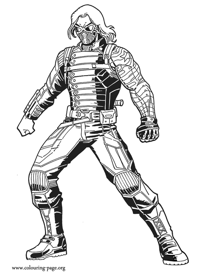 Winter Soldier Coloring Pages - Coloring Home