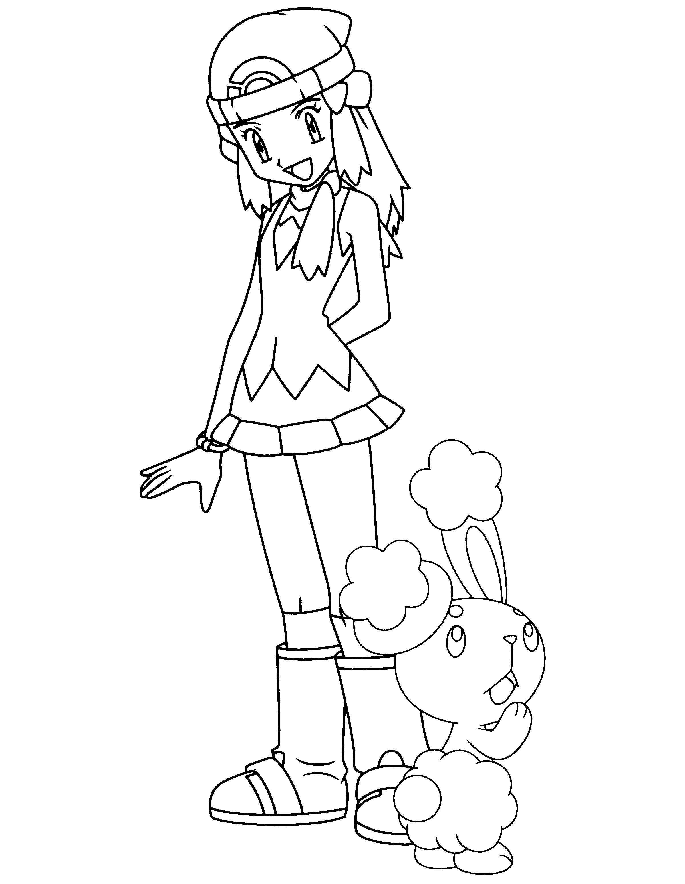 Pokemon Trainer Coloring Page Coloring Home