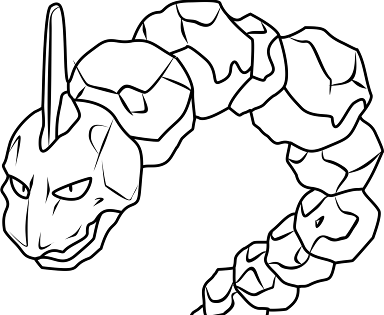 Some of the colouring page names are 095 onix pokemon how to draw onix  geodude geodude pokemon on… in 2021 | Pokemon coloring, Pikachu coloring  page, Pokemon coloring pages