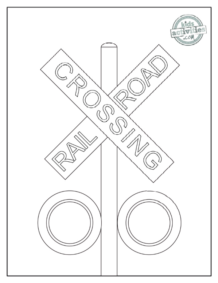 7 Free Printable Stop Sign & Traffic Signal and Signs Coloring Pages | Kids  Activities Blog