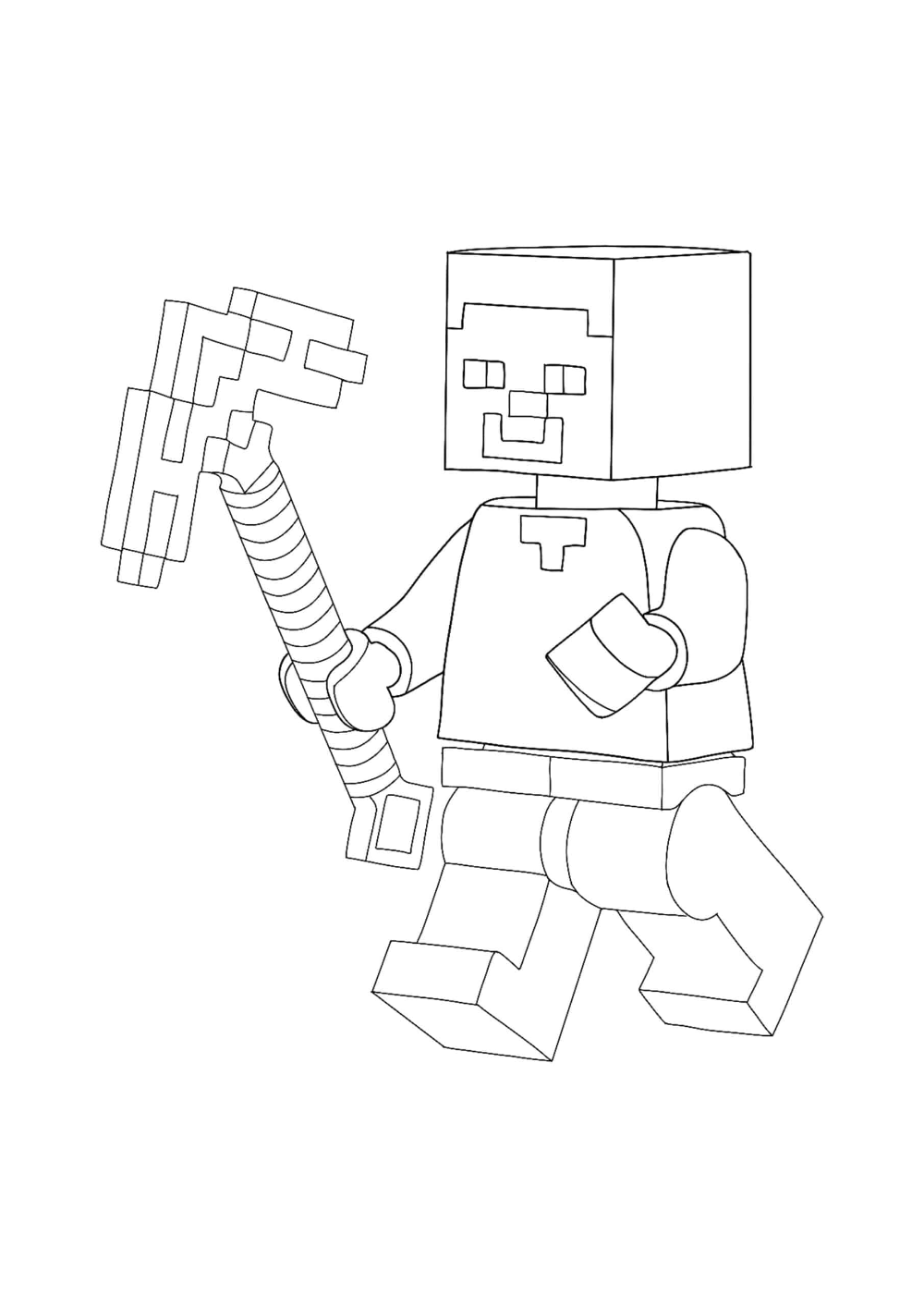 Pin em Minecraft coloring pages