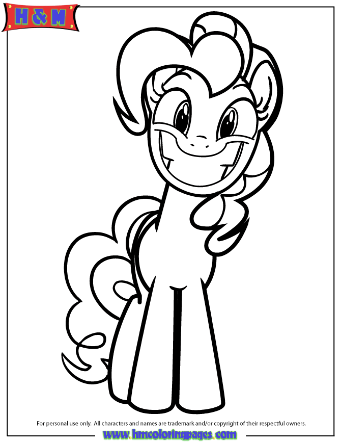 My Little Pony Pinkie Pie - Coloring Pages for Kids and for Adults