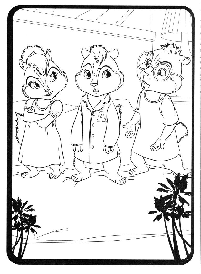Brittany Chipmunk Coloring Pages - Coloring Home
