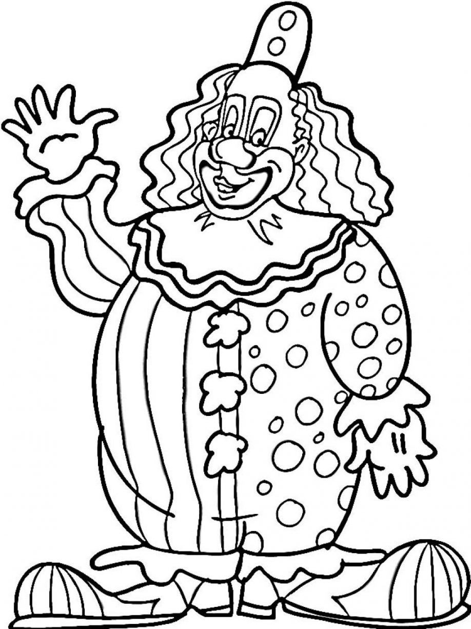 scary clown printable coloring pages  coloring home